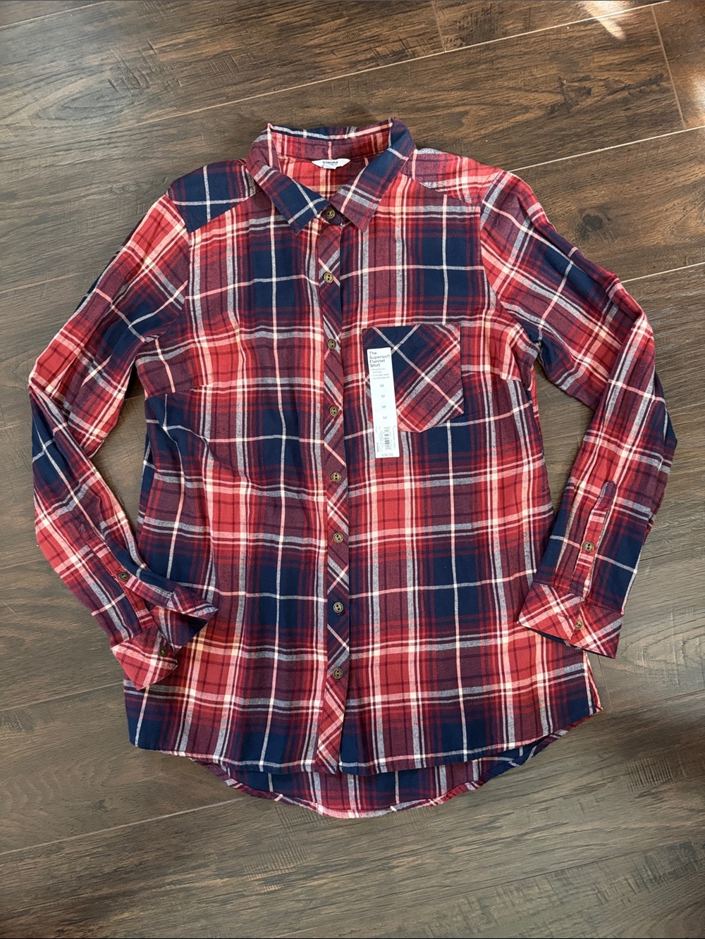 Sonoma Womens Supersoft Flannel Shirt